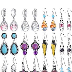 12 pairs dangle earring